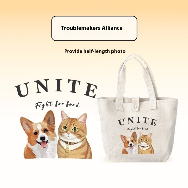 Pet Custom Canvas Bag Pure Cotton