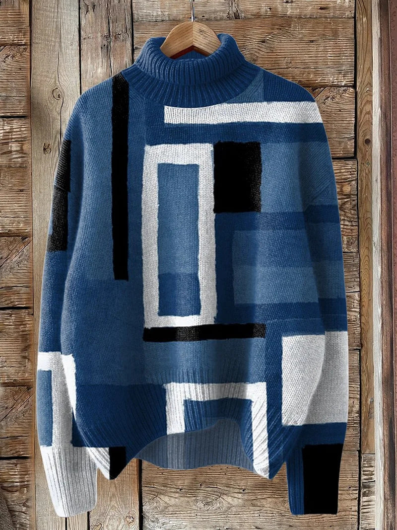 Christmas Women's Printed Wear Turtleneck Sweater