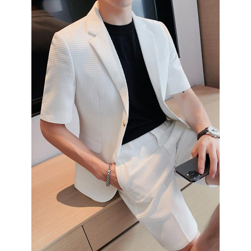 Summer Thin Suit Men's Fashion Leisure Suit