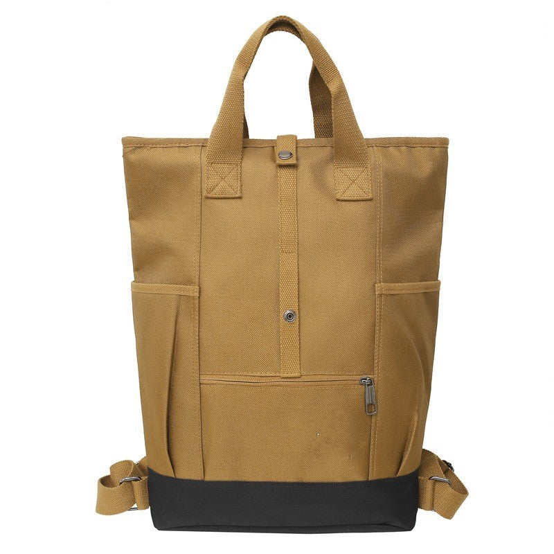 European And American Retro Trendy Rolled Backpack