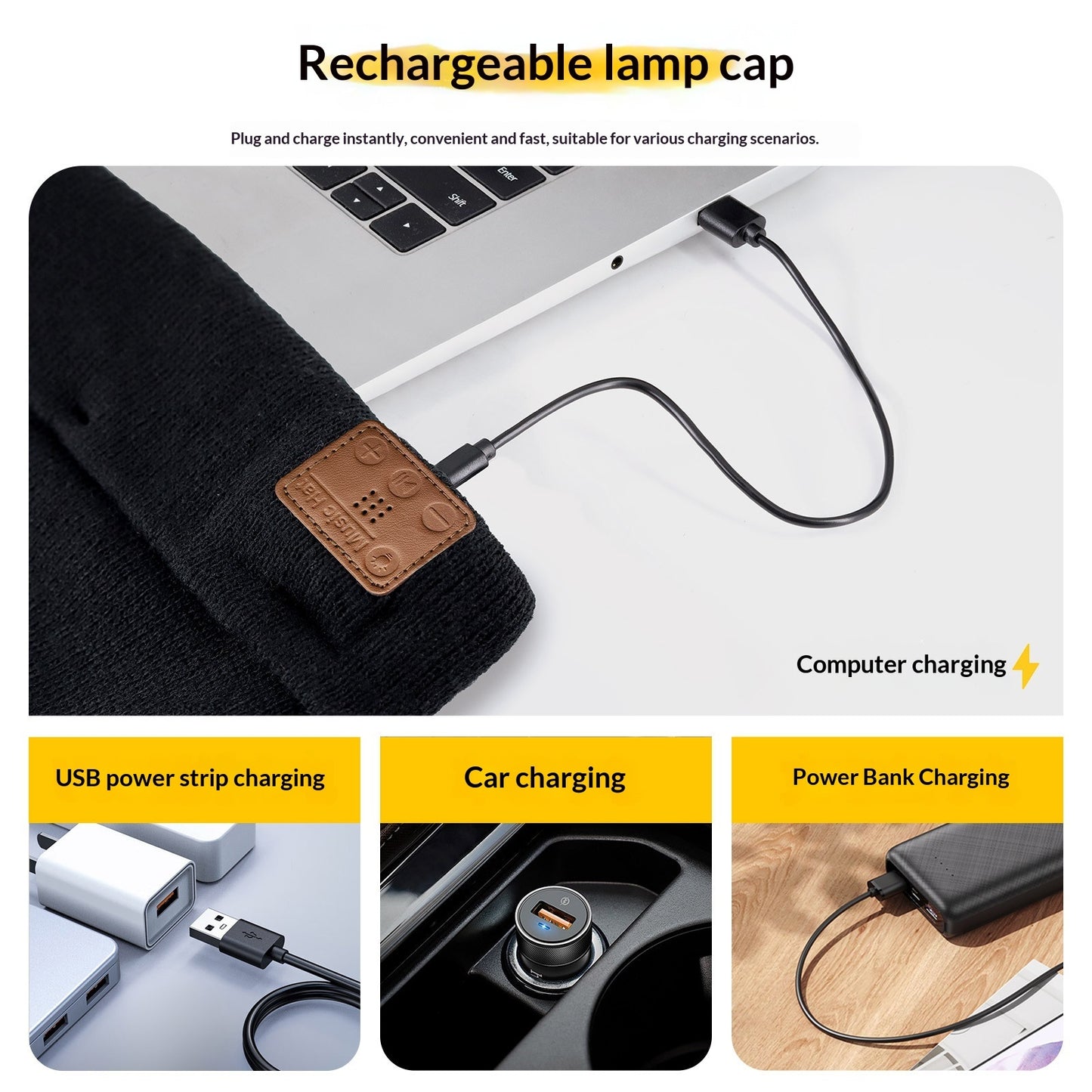 Lighting Wireless Bluetooth Music Hat