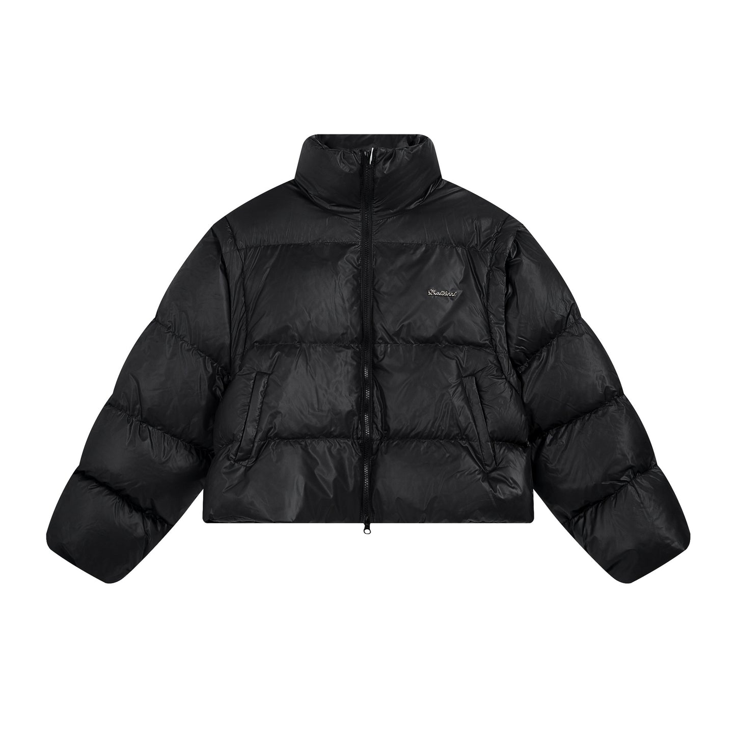 Niche Pleated Texture Thicken Cotton Clothes Coat Men
