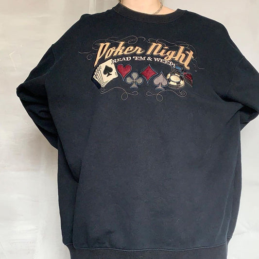 New Women's Round Neck Embroidery Loose And Slim Fashion Sweater