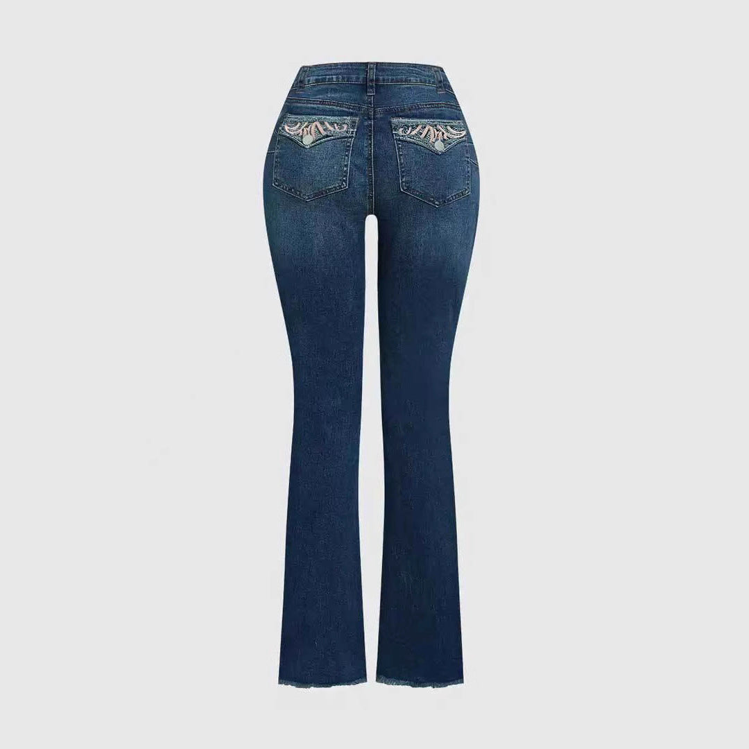 Women's Casual Slim Fit All-matching Bootcut Trousers