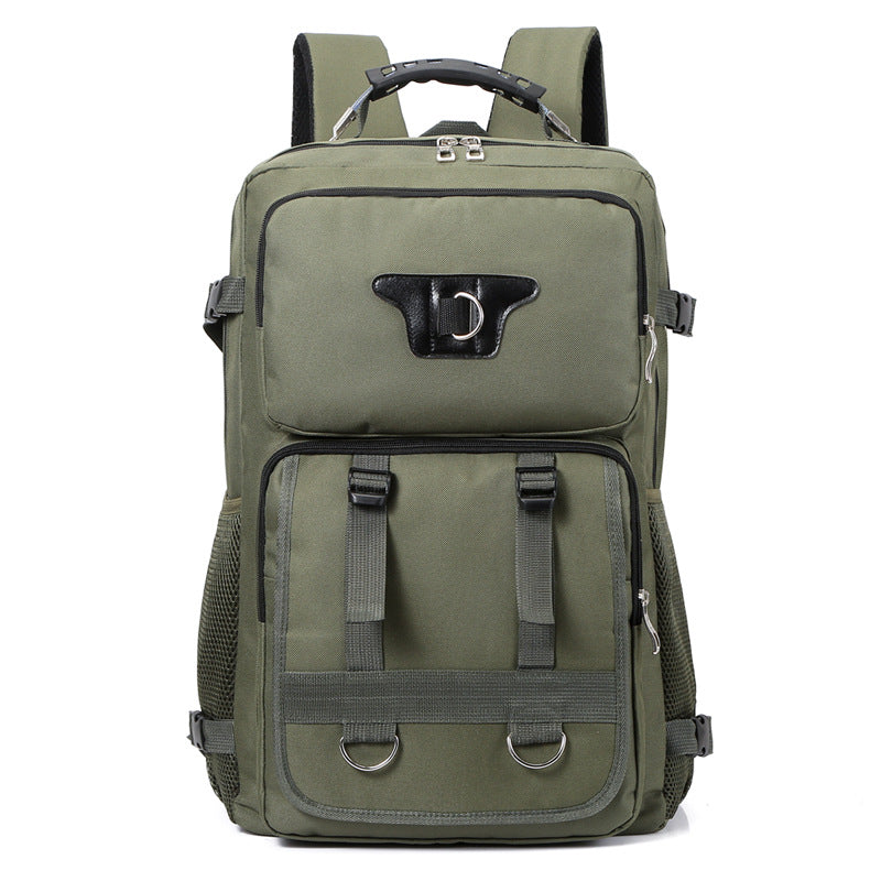 Men's Multi-functional Canvas Backpack With Large Capacity