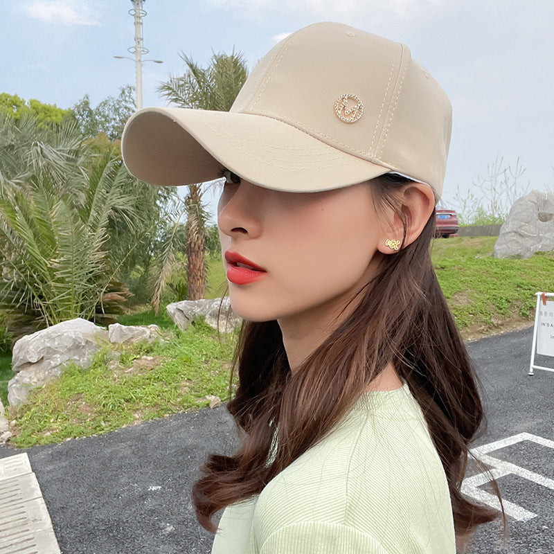 Summer Women's Cute Style Solid Color Sun Protection Hat