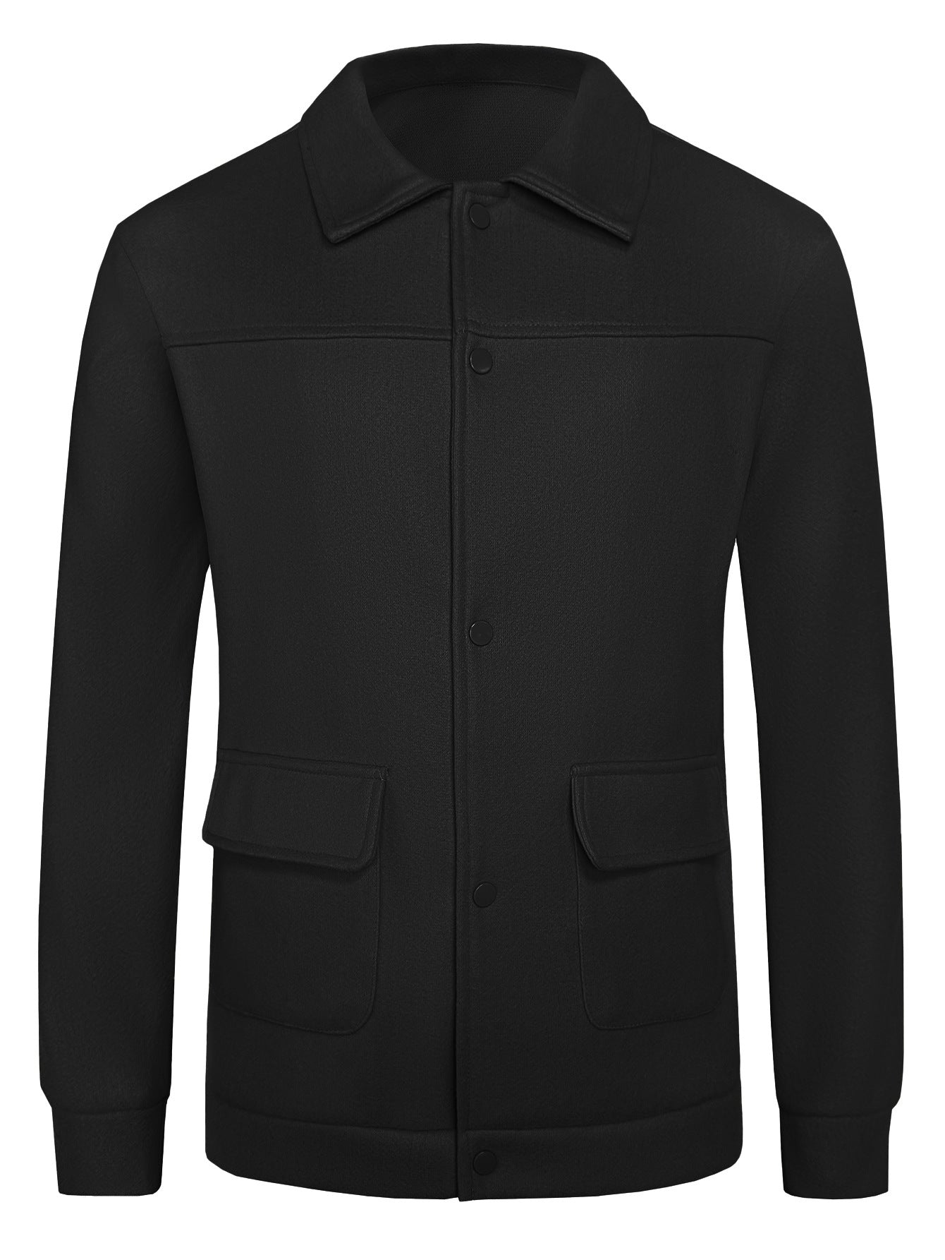 European And American Casual Wool Jacket Long Sleeve Lapel Top