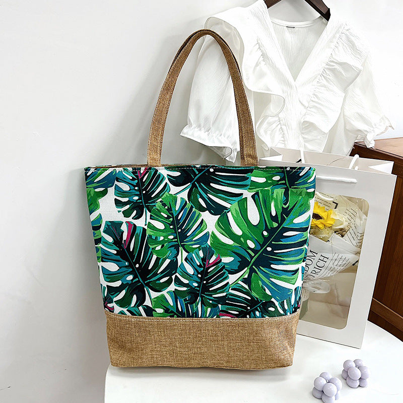 Women's Canvas Handbag Casual Simple Shoulder