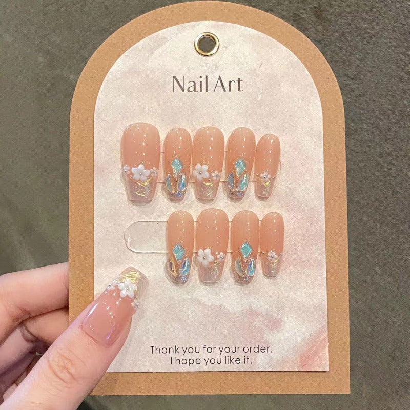 Nail Art Spring Little Flowers Summer Vibe Wearable Fake Nails