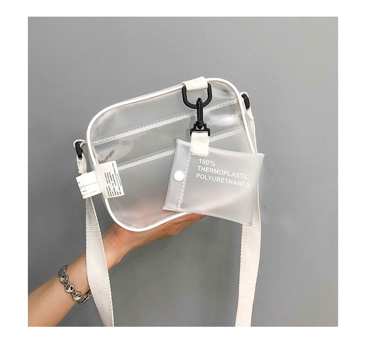 Jelly Transparent Simple Mini Messenger Bag