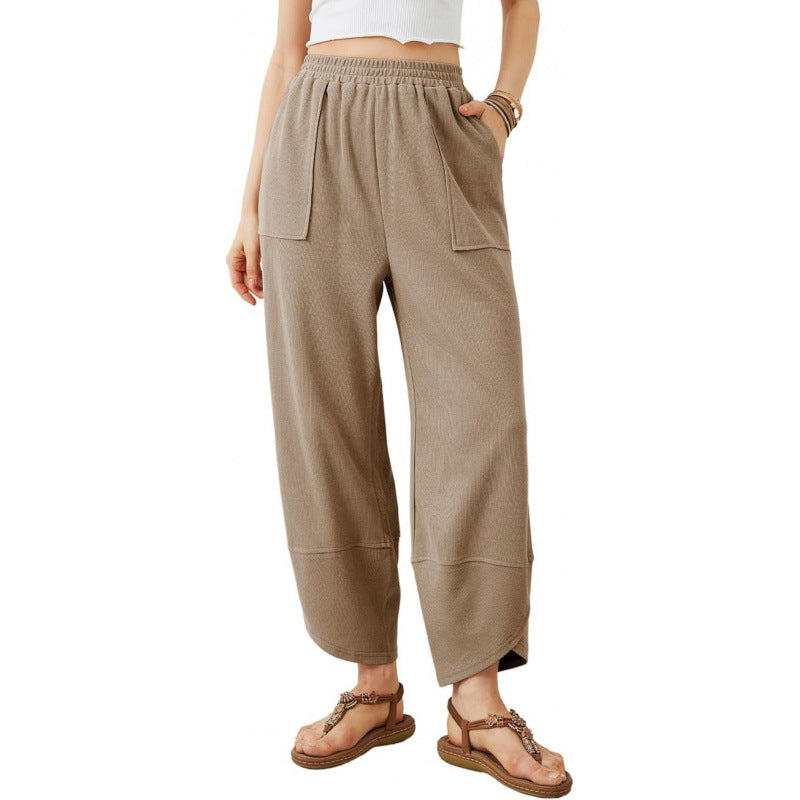 Trendy Cropped Pants For European And American Women