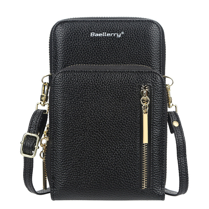 Women's Wallet Vertical Large Capacity Double-layer Mobile Phone Bag