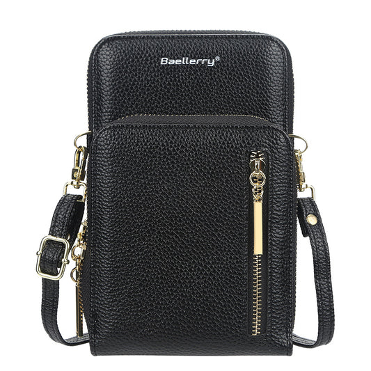 Women's Wallet Vertical Large Capacity Double-layer Mobile Phone Bag