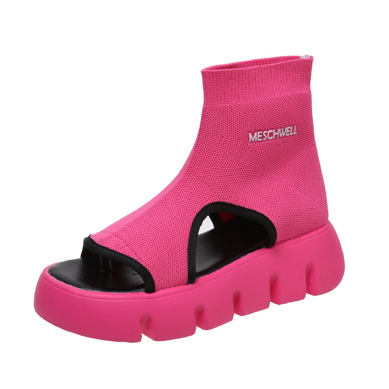 Women's Roma Flyknit Flip-On Platform Sandals