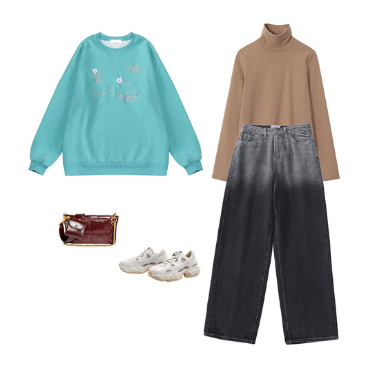 Loose Slim Straight Wide Leg Trousers
