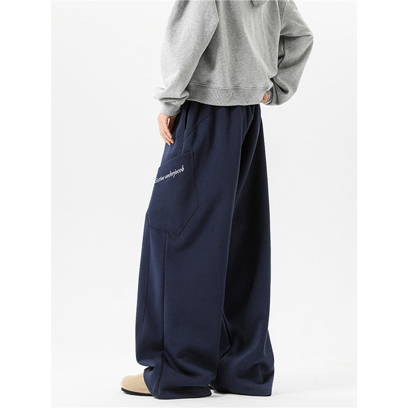 Retro Sports Trousers Loose Wide Leg Leisure Pants