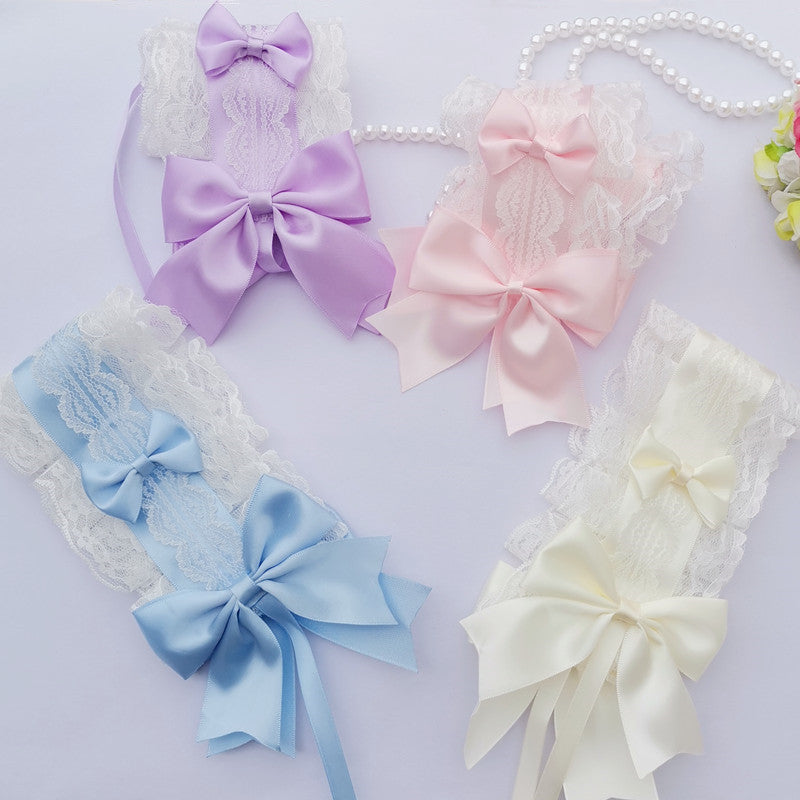 Lolita Headband Headwear Handmade Lace Bow