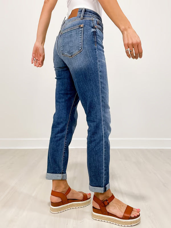 Women's Personalized Label Pencil Pants Wash