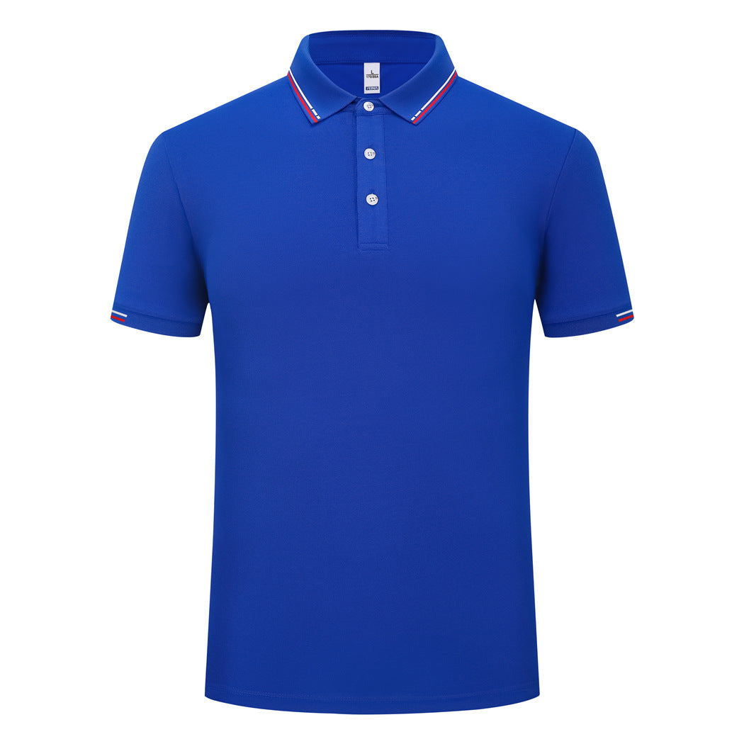 Washed Cotton Polo Shirt Short Sleeve Lapel