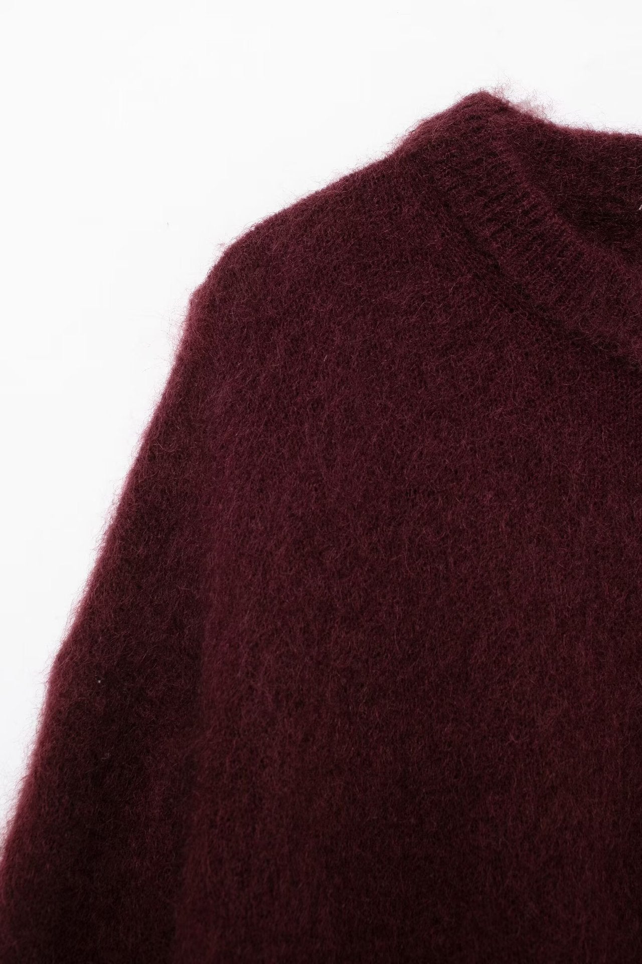 Women's Clothing Large Profile Mohair Blending Pullover Sweater