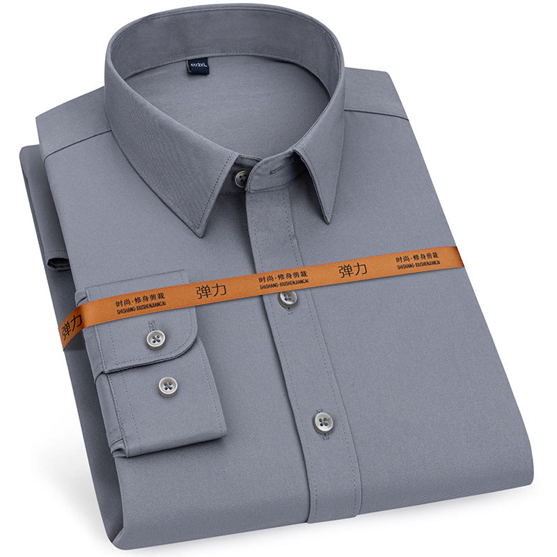 Men's Long-sleeved Shirt Autumn Stretch Business