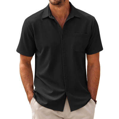 Men's Cardigan Plus Size Short Sleeve