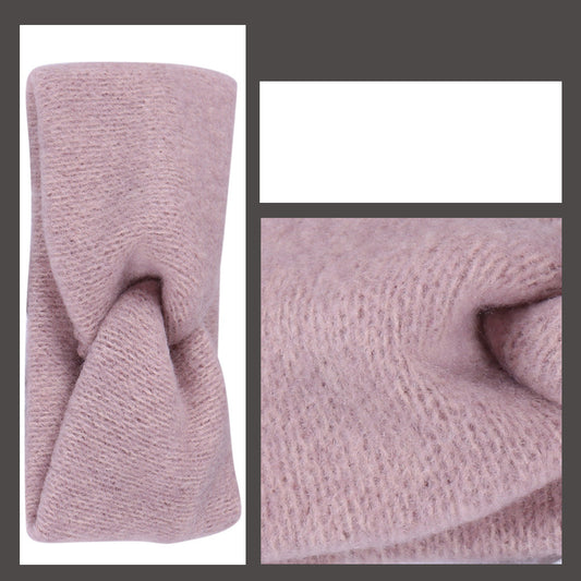 Simple And Versatile Wide-sided Cross Woven Knitted Headband