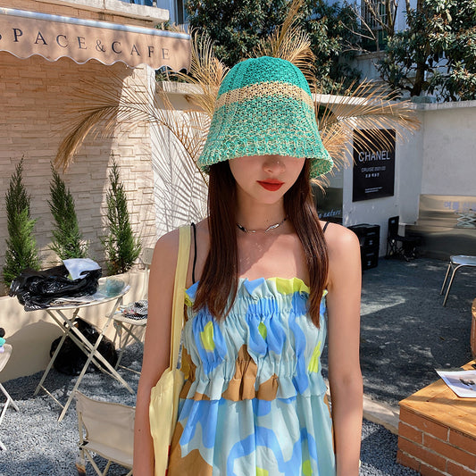 Women's Fashion Hollow Sunshade Breathable Fisherman's Hat