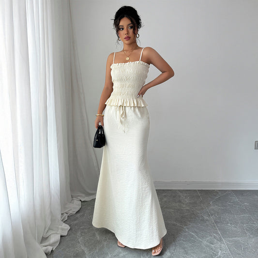 Elegant Style Camisole And Bodycon Skirt Women's Suit