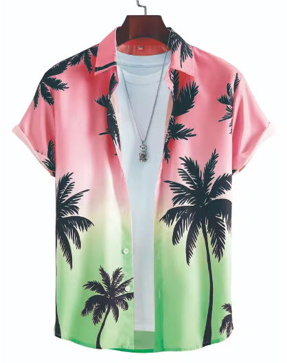 Printing Men's Short-sleeved Shirt