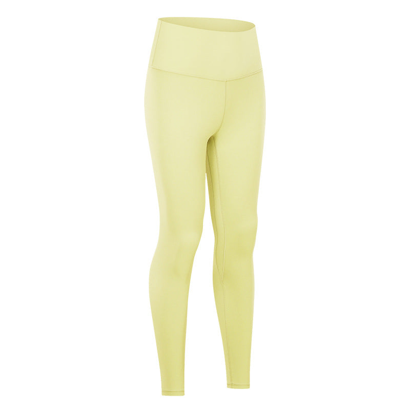 Nude Yoga Pants For Women In Autumn And Winter, High Waist, Hip Lifting, Running Tight