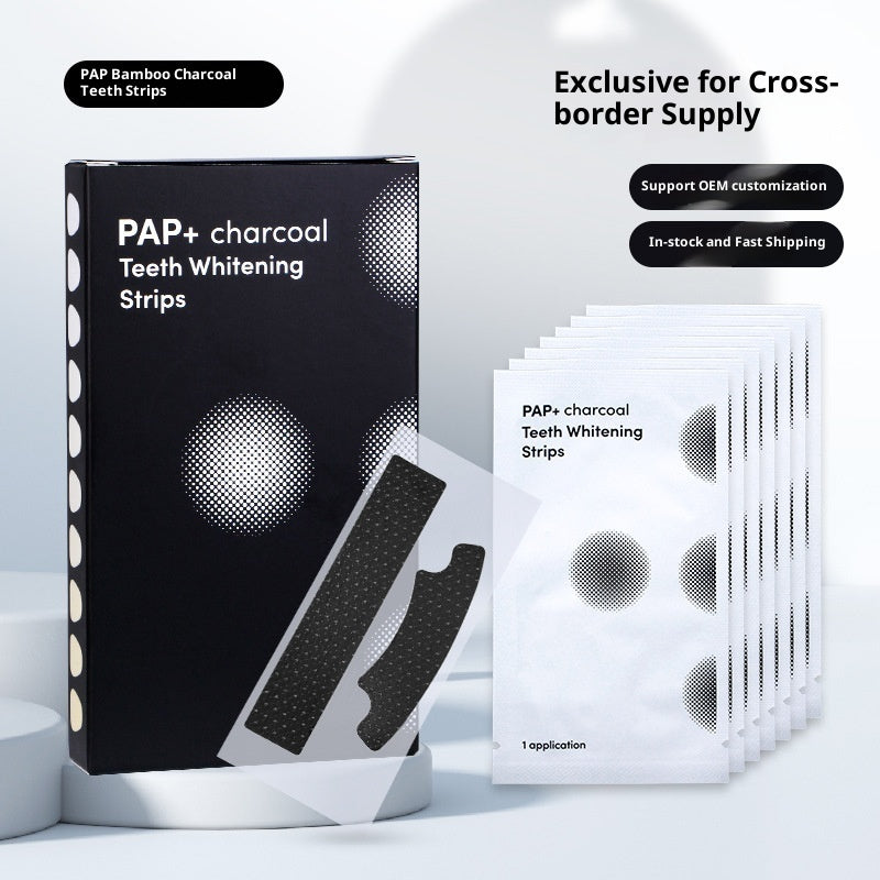 PAP Activated Carbon Teeth Strips Whitening Strip Cleaning Teeth Strips