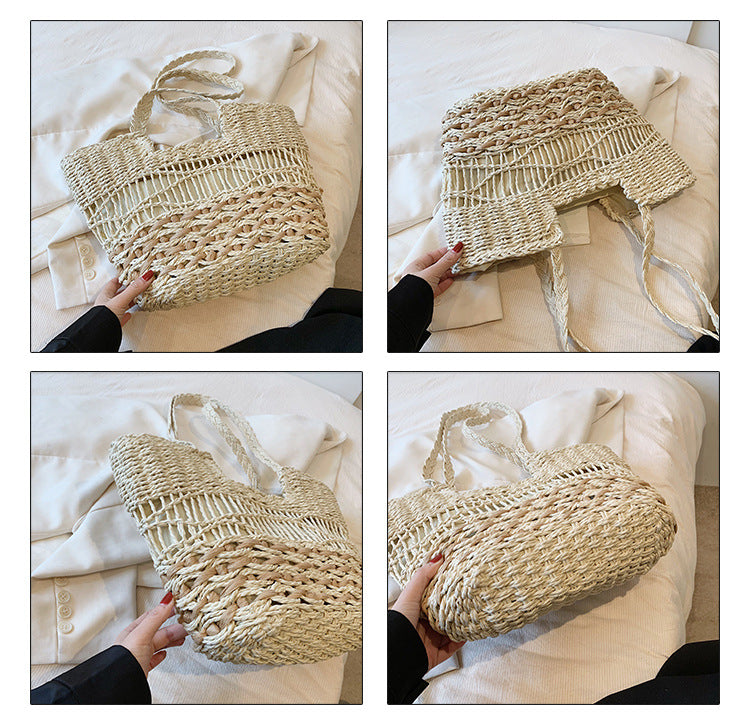 Fashion Woven Shoulder Bag Casual All-match Tote