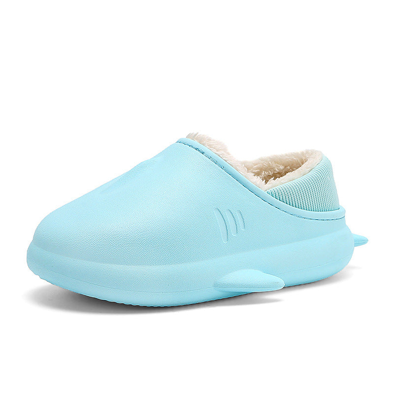 Children's Cute Cartoon Soft Bottom Cotton Slippers With Wrapped Heels
