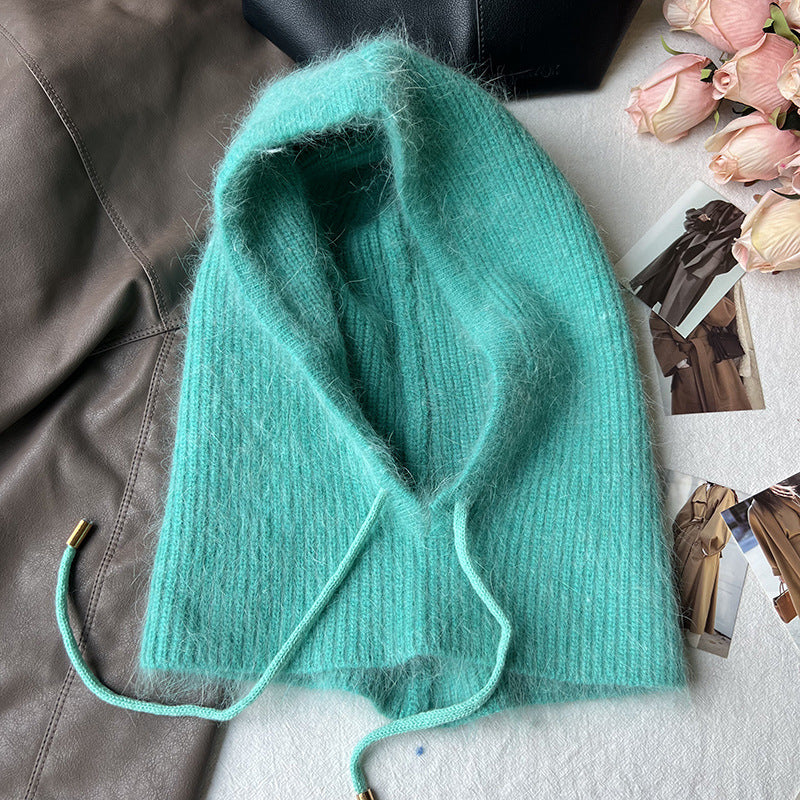 Long Rabbit Hair Scarf And Hat
