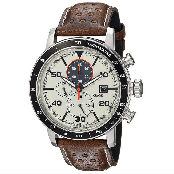 Fashion Business Men's Quartz Belt Watch