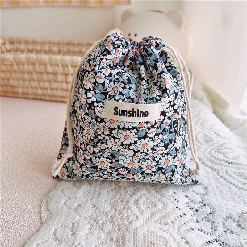 Travel Storage Bag With Drawcord Closure