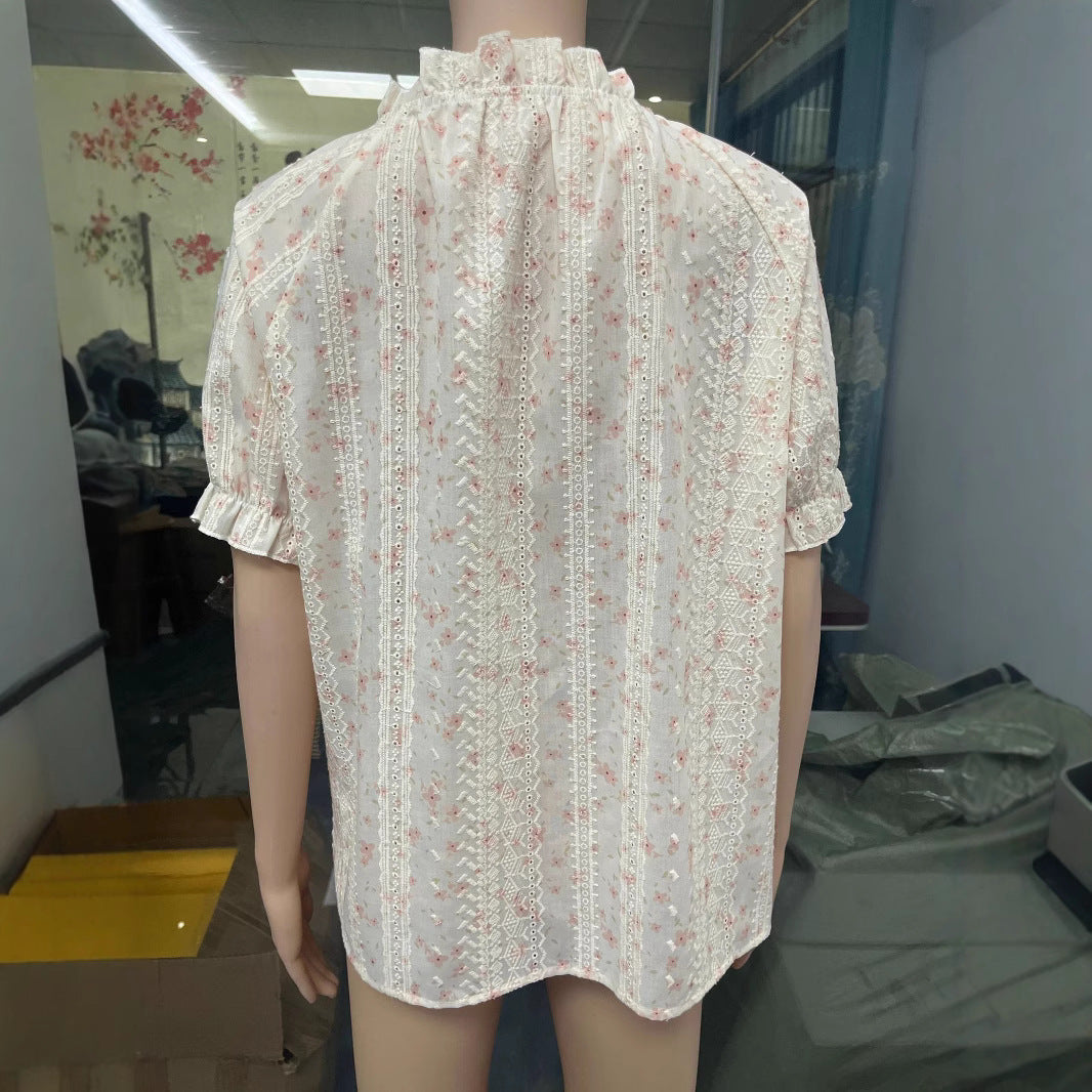 Sommer Unik og Smuk Skjorte Fransk Minoritetsdesign Bluse