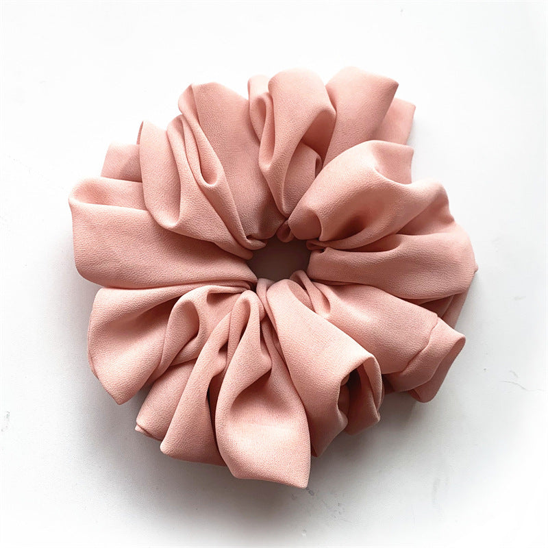 Chiffon Monochrome Bottoming Large Intestine Ring