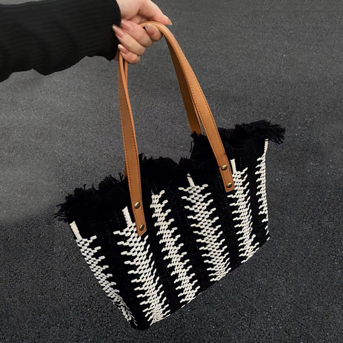 Large Capacity Casual And Versatile Korean College Style On The Shoulder Tote Bag