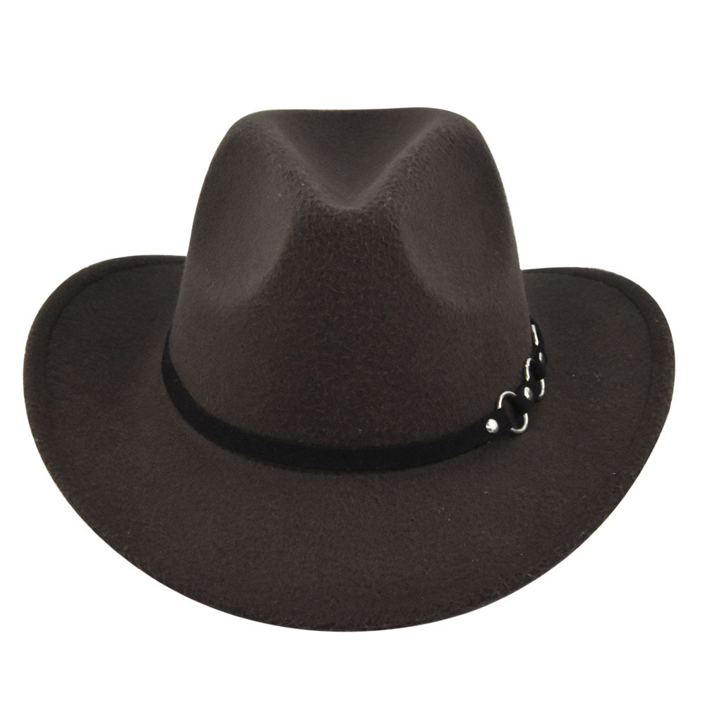 Retro Ethnic Vintage Jazz Denim Felt Hat