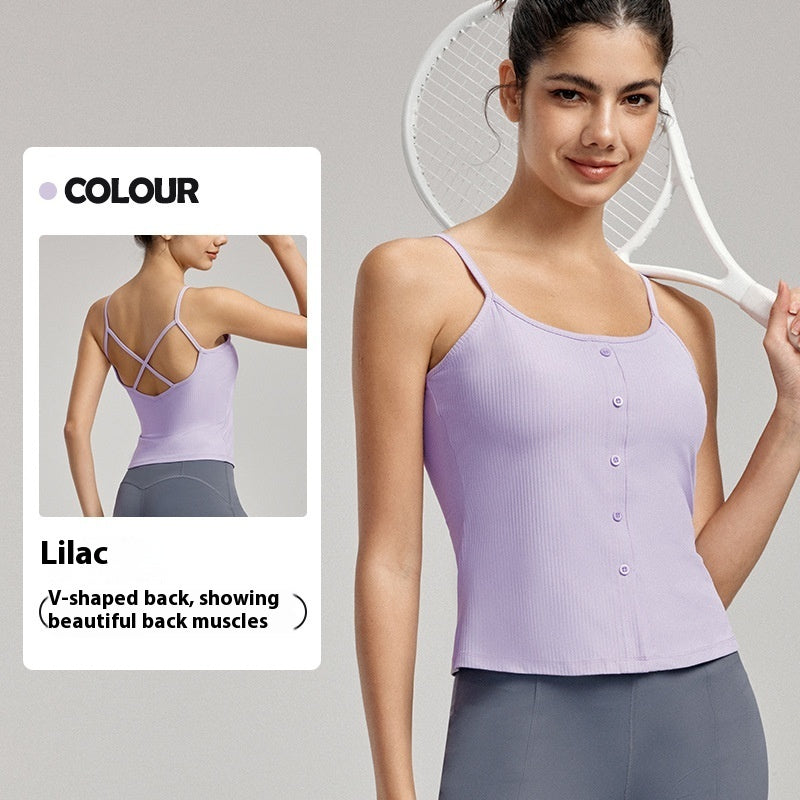 Sexy Beauty Back Spaghetti Strap Bra Slim Vest