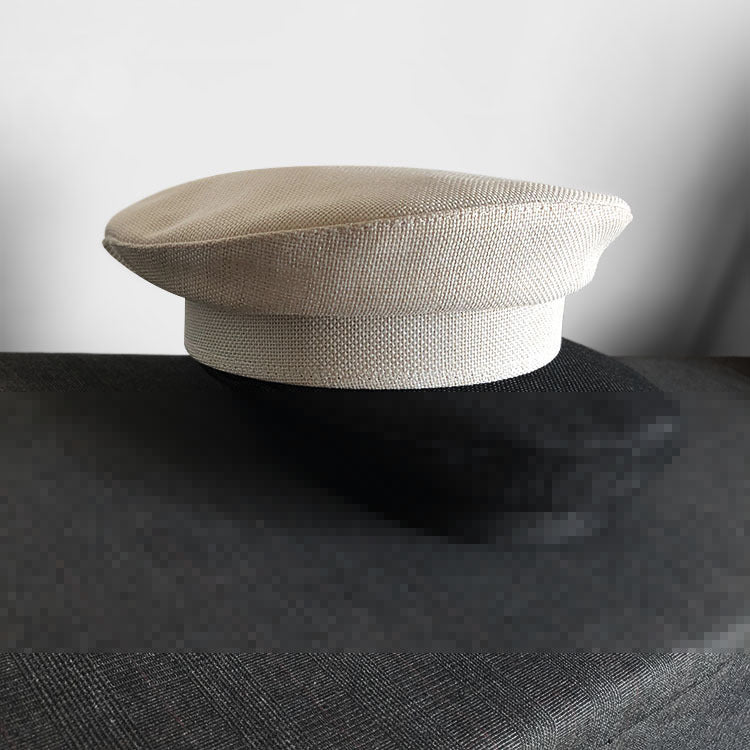 Dark Beret For Women With Large Faces Black Painters Cap