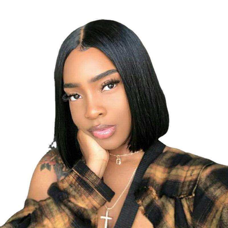 Front Lace Mid-length Shoulder-length Short Hair Headgear