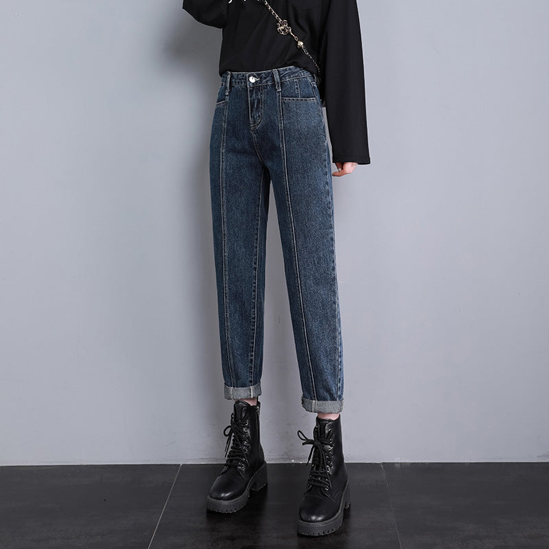 Straight Loose High Waist Harlan Carrot Daddy Women's Pants