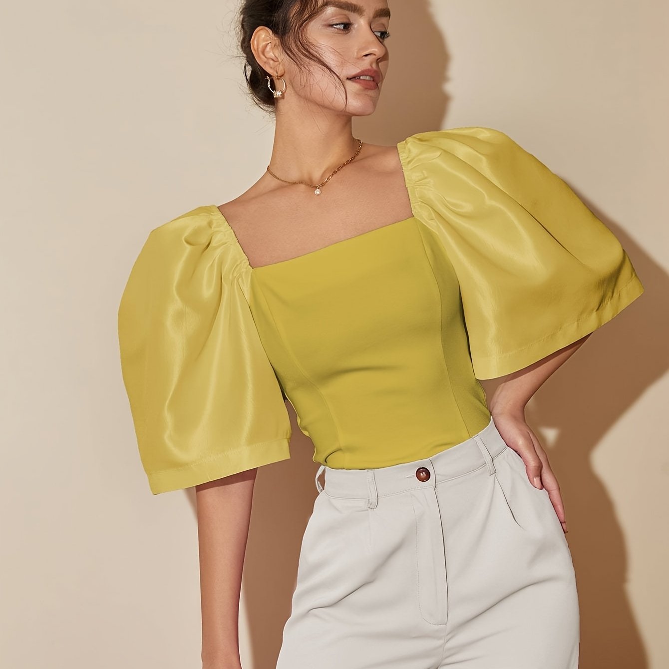 European And American Polyester Elegant Top