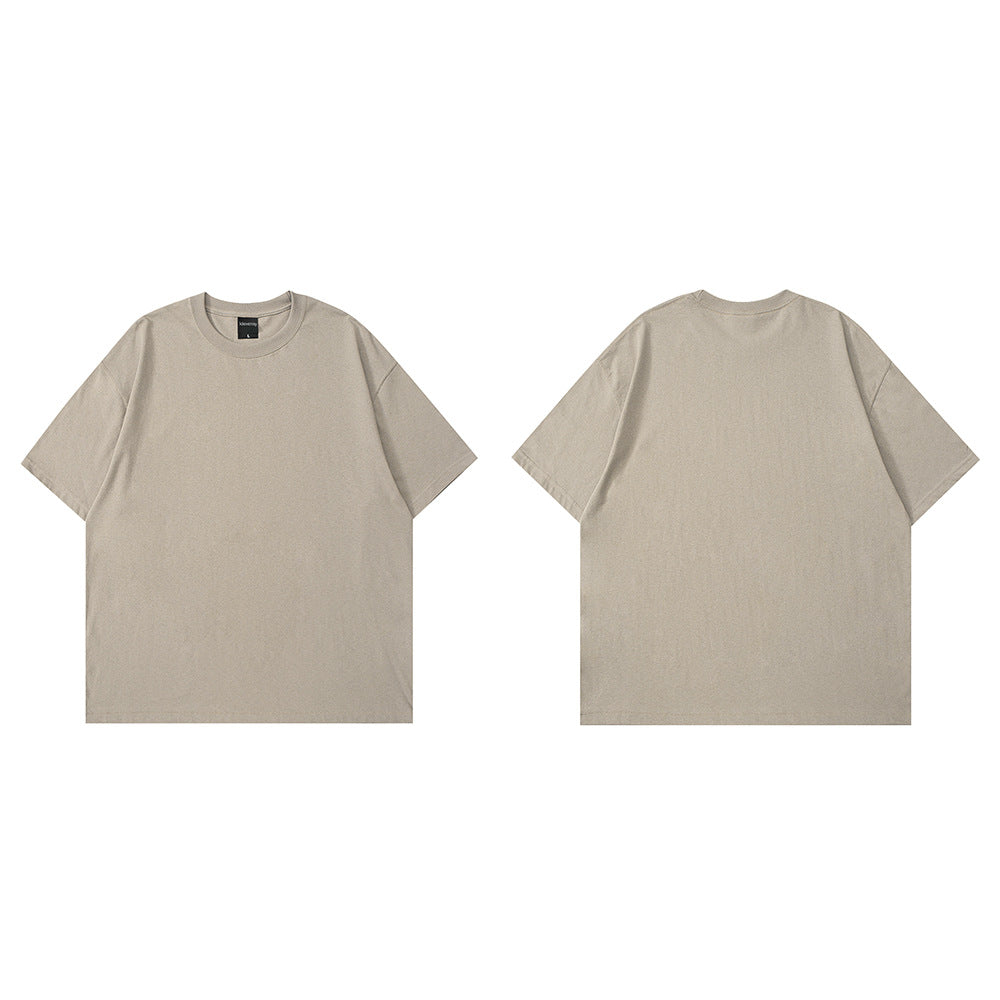 Solid Color BASIC Oversize Cotton T-shirt