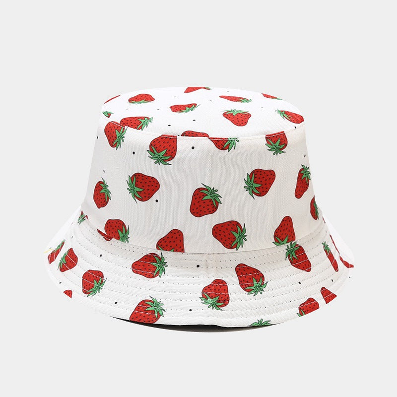 Fruit Pattern Bucket Hat Men And Women Outdoor Casual Sun Hat