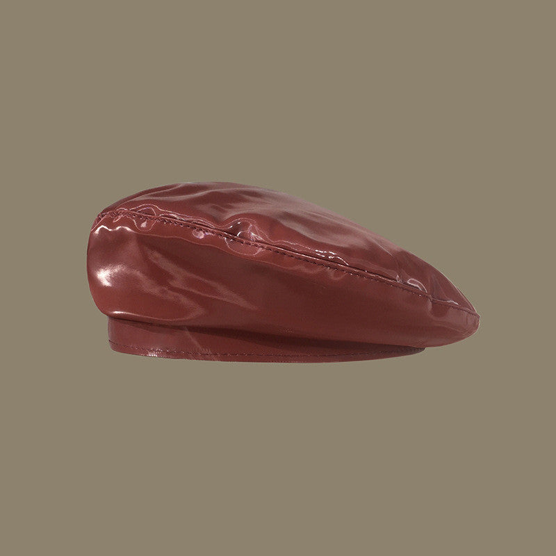 Bright Leather Berets For Children Art