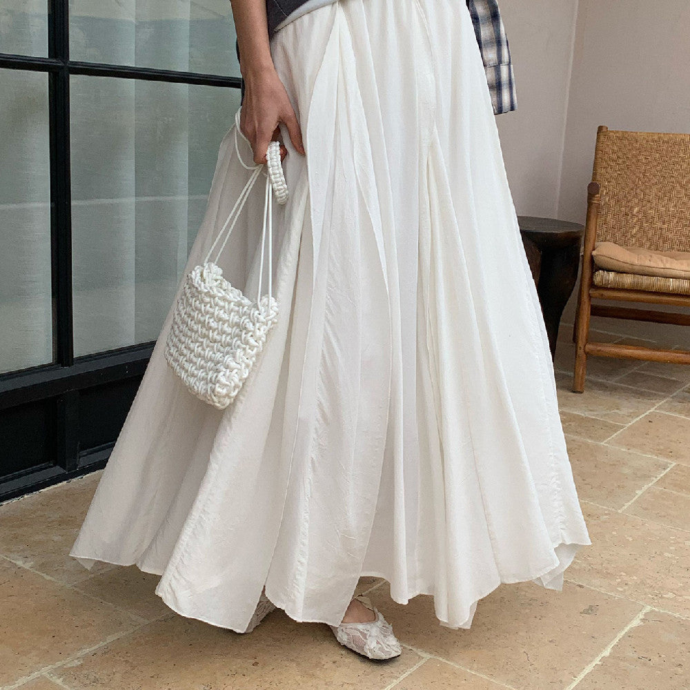 Irregular Patchwork Maxi Skirt Women